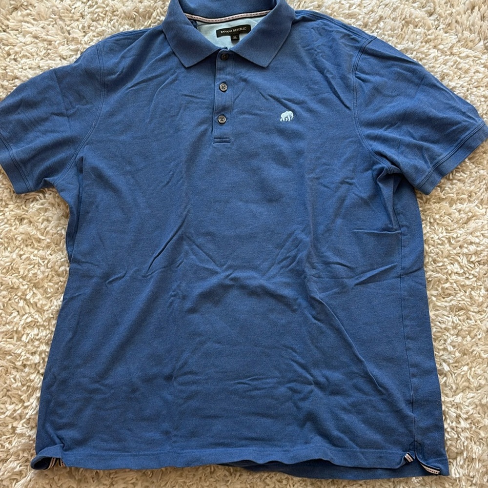 Banana Republic Extra Large Blue Polo Shirt